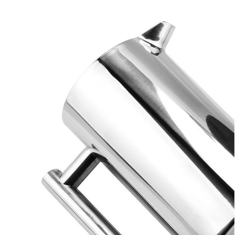 „French Press“ kavos virimo aparatas 350 ml 800 ml 1000 ml Geriausias dviejų sienelių nerūdijančio plieno „Cafetiere“ izoliuotas kavos arbatos virimo puodas