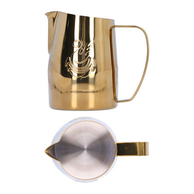 450 ml ceașcă de cafea cu lapte din oțel inoxidabil îngroșat, ulcior de artă, ceașcă de cafea, ulcior de artă cu lapte, accesoriu pentru bar