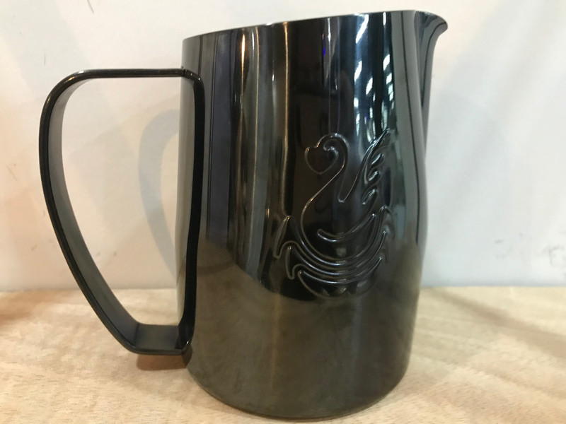 450 ml ceașcă de cafea cu lapte din oțel inoxidabil îngroșat, ulcior de artă, ceașcă de cafea, ulcior de artă cu lapte, accesoriu pentru bar