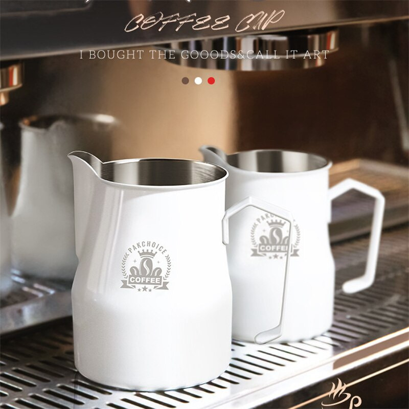 Džbán na kávu 350/600 ml z nehrdzavejúcej ocele, napenovacia kanvica na mlieko, hrnčeky na espresso, džbán na kávu pre baristov, napenovacia kanvica