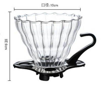 V60 kávéskanna, 350 ml-es 600 ml-es 800 ml-es üveg kávé csepegtető, szigetelt fogantyú a kávé és a friss csepegtető vízforraló számára