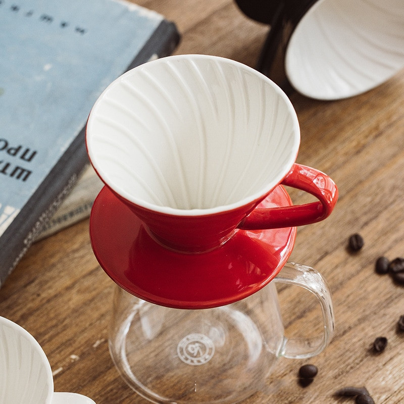 V60 kávéskanna, 350 ml-es 600 ml-es 800 ml-es üveg kávé csepegtető, szigetelt fogantyú a kávé és a friss csepegtető vízforraló számára