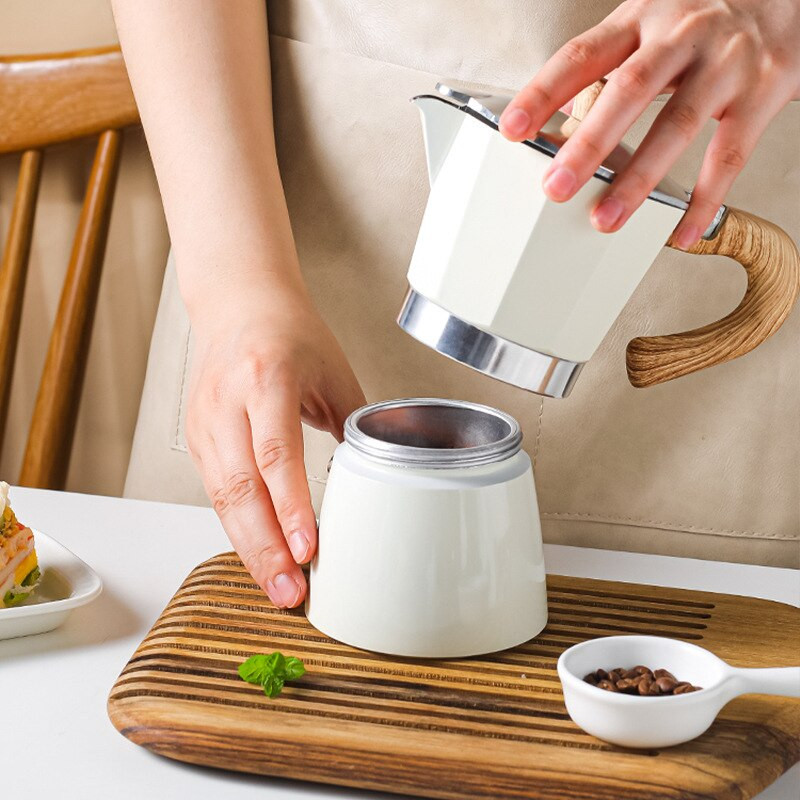 Kávovary Moka, hliníkové kávovary, espresso kanvice 150 ml/300 ml, taliansky kávovar, riad, príslušenstvo pre baristu