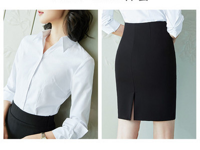 Model nou de cămașă și costum de fustă de damă