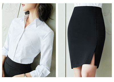 Model nou de cămașă și costum de fustă de damă