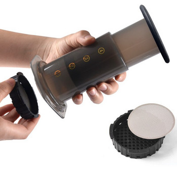 Преносима кафемашина Minipress под налягане Ръчна мини черна ръчно пресована еспресо машина Ръчна кафе машина