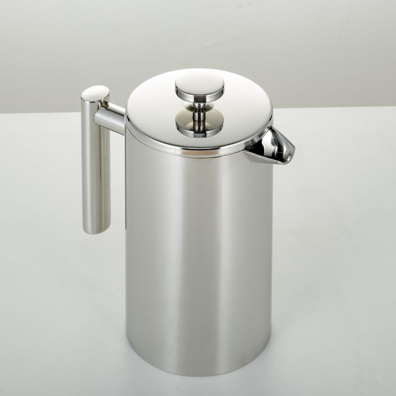 Manuálny kávovar s objemom 350 ml, francúzsky tlakový kávovar, dvojitý nerezový perkolátor, domáci