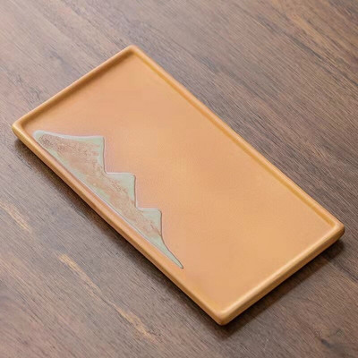 Stačiakampis keraminis kiaušinių padėklo padėklas Dekoratyvinė lėkštė Svetainė Virtuvės padėklas Padėklas Maistas Vintage Dienblad Arbatos priedai Dovana