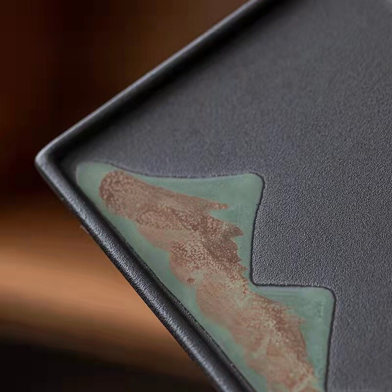 Stačiakampis keraminis kiaušinių padėklo padėklas Dekoratyvinė lėkštė Svetainė Virtuvės padėklas Padėklas Maistas Vintage Dienblad Arbatos priedai Dovana