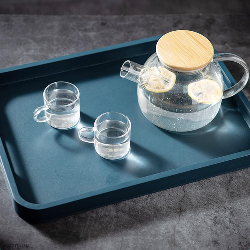 Bambusz fa négyszögletes teástálca tömör fa tálcák tálalótálca Kung Fu teáscsésze tálca fából készült szállodai vacsoratálca Morandi