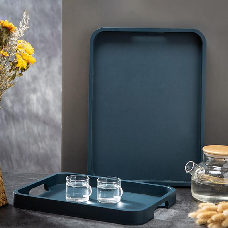 Bambusz fa négyszögletes teástálca tömör fa tálcák tálalótálca Kung Fu teáscsésze tálca fából készült szállodai vacsoratálca Morandi