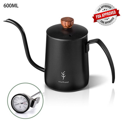 SOULHAND Sklenená kanvica na kávu Dripper Moka čajník Perkolátor Barista Nástroje Espresso Manuálna kanvica Kanvica na čaj Pour Over Coffee Dripper