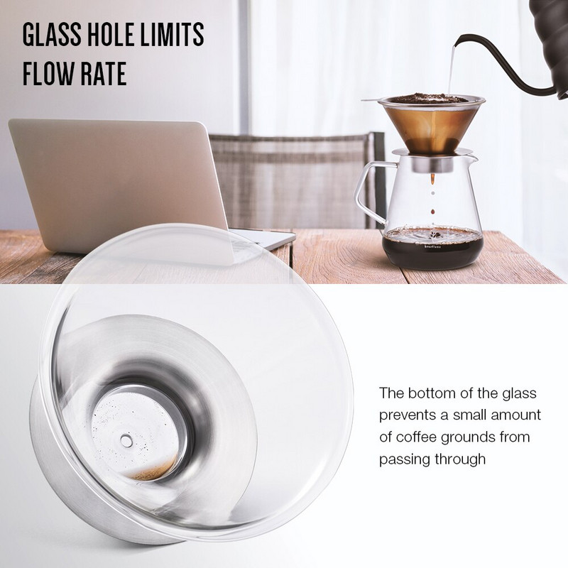 SOULHAND Sklenená kanvica na kávu Dripper Moka čajník Perkolátor Barista Nástroje Espresso Manuálna kanvica Kanvica na čaj Pour Over Coffee Dripper