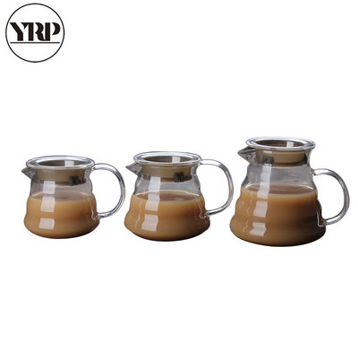 YRP 360 ml 450 ml 800 ml V60 pilamas ant stiklinės kavos serverio grafinas lašinamas puodelis kavos virdulys alaus daryklos Barista perkoliatorius skaidrus įrankis