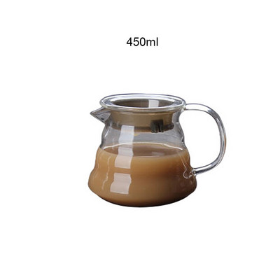 YRP 360 ml 450 ml 800 ml V60 pilamas ant stiklinės kavos serverio grafinas lašinamas puodelis kavos virdulys alaus daryklos Barista perkoliatorius skaidrus įrankis