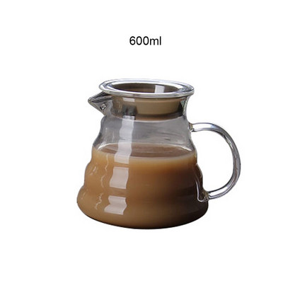 YRP 360 ml 450 ml 800 ml V60 pilamas ant stiklinės kavos serverio grafinas lašinamas puodelis kavos virdulys alaus daryklos Barista perkoliatorius skaidrus įrankis