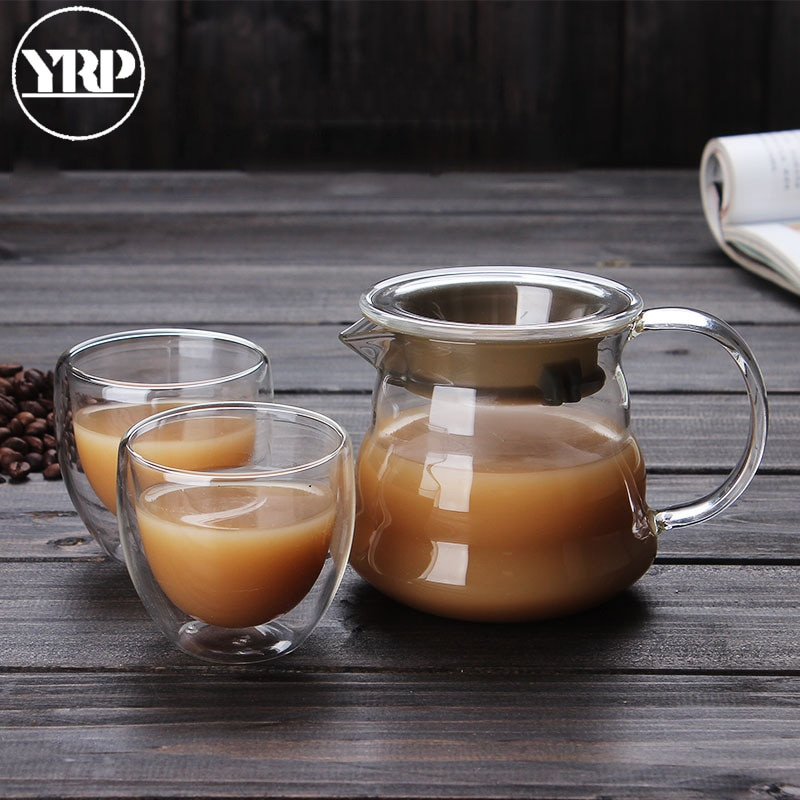 YRP 360 ml 450 ml 800 ml V60 pilamas ant stiklinės kavos serverio grafinas lašinamas puodelis kavos virdulys alaus daryklos Barista perkoliatorius skaidrus įrankis