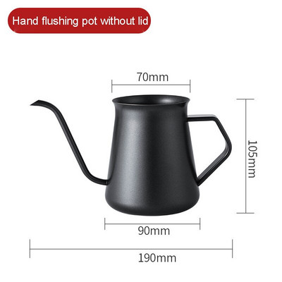 Prenosný kávovar z nehrdzavejúcej ocele, espresso, nalievanie cez kávu, kanvica s husím krkom, kanvica s dlhým hrdlom, kávová kanvica na čaj, náradie pre baristu