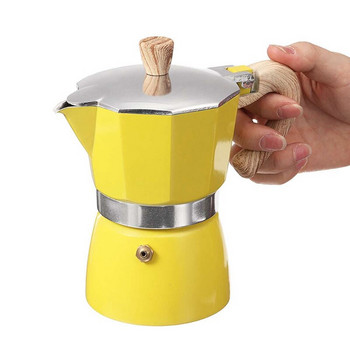 Алуминиева италианска кафе машина Moka Espresso Филтърна тенджера за печка 3 чаши