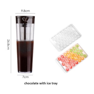 Hideg sör kávékanna Hűtőszekrény Gyümölcstea Hideg vízforraló Lezárt teaelválasztó kávéfőző Kávészűrő Kávészűrő Üveg edények