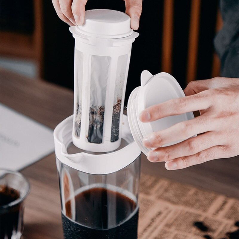 Hideg sör kávékanna Hűtőszekrény Gyümölcstea Hideg vízforraló Lezárt teaelválasztó kávéfőző Kávészűrő Kávészűrő Üveg edények