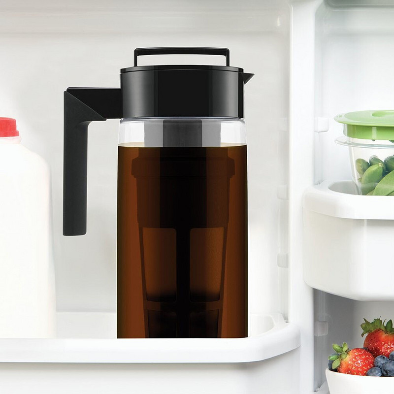 Kanvica na kávu, protišmyková domácnosť, 900 ml studenovarná kávovar, vzduchotesná silikónová rukoväť, silikónová rukoväť, kanvica na kávu