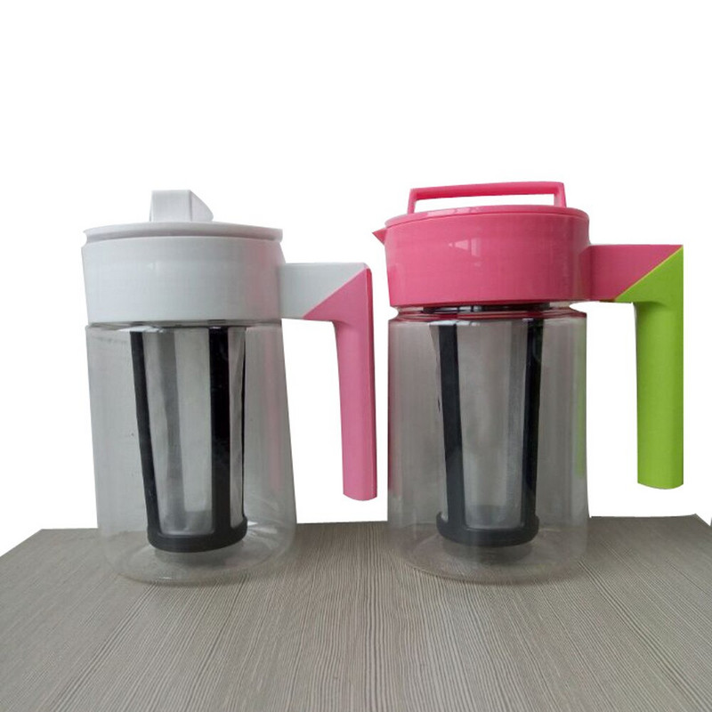 Kanvica na kávu, protišmyková domácnosť, 900 ml studenovarná kávovar, vzduchotesná silikónová rukoväť, silikónová rukoväť, kanvica na kávu