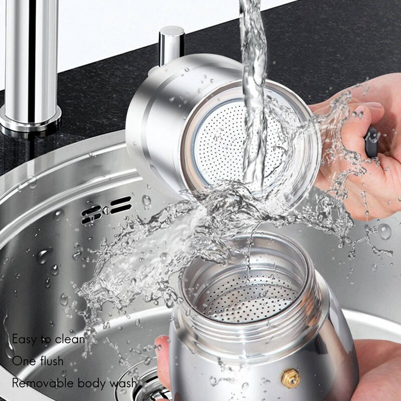 „Moka“ puodas, 4 puodeliai viryklės espreso kavos virimo aparatas – kubietiškas kavos aparatas „Premium Moka“ itališkas espreso kavos virimo aparatas