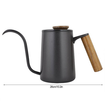 350ml 600ml Καφετέρια βραστήρας από ανοξείδωτο ατσάλι Χειρολαβή σταγόνας Καφετιέρα Long Gooseneck Spout Drip Kettle Coffee Tea Pot