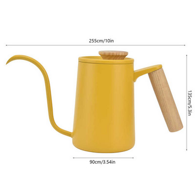 350ml 600ml kaviareň odkvapkávacia kanvica z nehrdzavejúcej ocele rukoväť odkvapkávacia kanvica s dlhým husím krkom odkvapkávacia kanvica na kávu a čaj