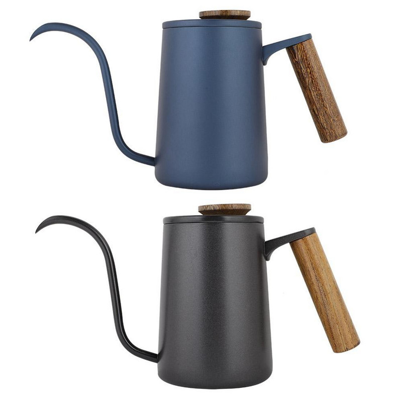 350ml 600ml kaviareň odkvapkávacia kanvica z nehrdzavejúcej ocele rukoväť odkvapkávacia kanvica s dlhým husím krkom odkvapkávacia kanvica na kávu a čaj