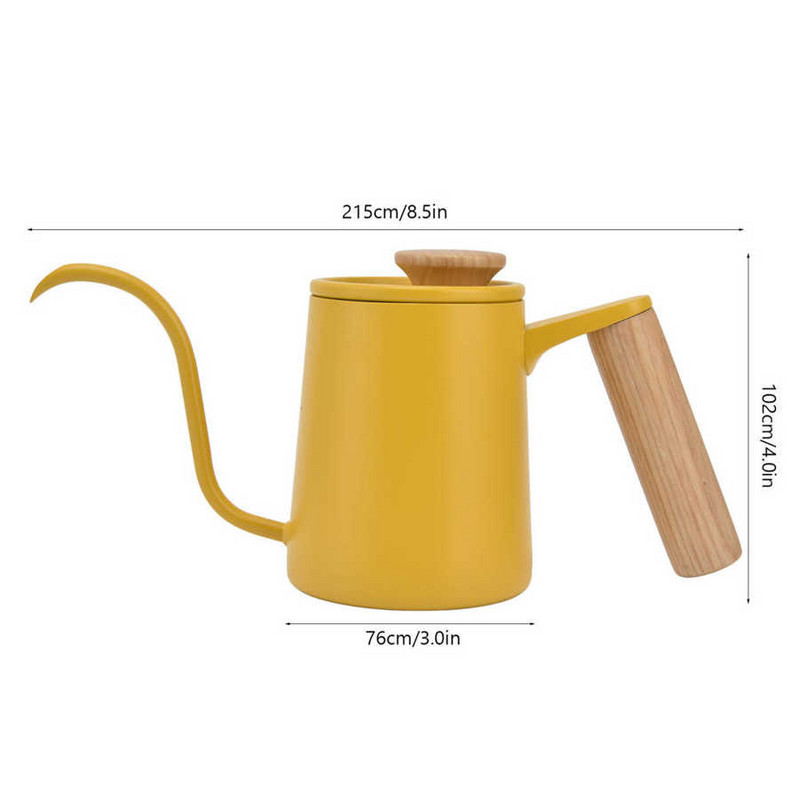 350ml 600ml kaviareň odkvapkávacia kanvica z nehrdzavejúcej ocele rukoväť odkvapkávacia kanvica s dlhým husím krkom odkvapkávacia kanvica na kávu a čaj