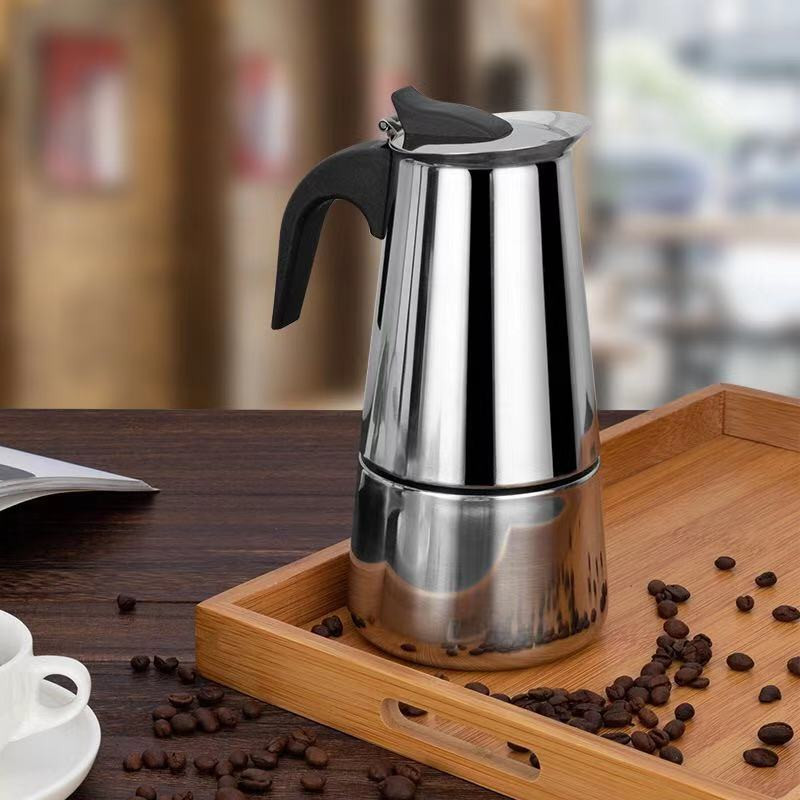 Oală de cafea Accesorii pentru cafea Aparat de espresso Percolator Arată Filtru de cafea Percolator de băuturi Oală din oțel inoxidabil din aluminiu
