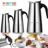 Кафеварка от неръждаема стомана Moka Еспресо Кафеварка Кафеварка Кафемашина Перколатор Печка Кафеварка Италианска кафе машина 100/200/300/450 ml