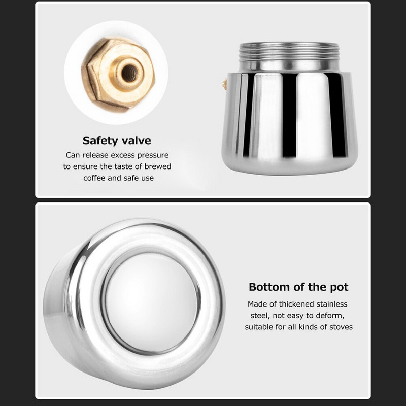 Cafetieră manuală, portabilă, presată manual, în aer liber, cu 8 bari, cafetieră cu presiune în cană de cafea din oțel inoxidabil.