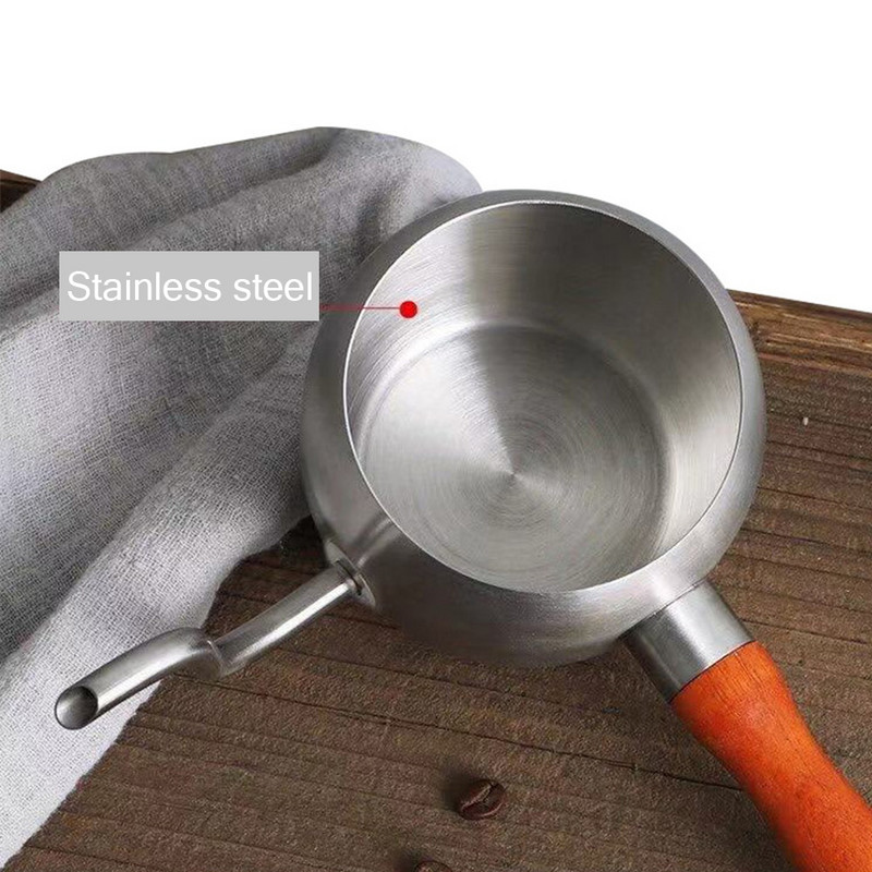 Lašinamasis virdulys Kavos arbatos puodas nerūdijančio plieno žąsies kaklelio snapelis Lašinamasis kavos virdulys su medine rankena Kavos arbatinukas 500 ml