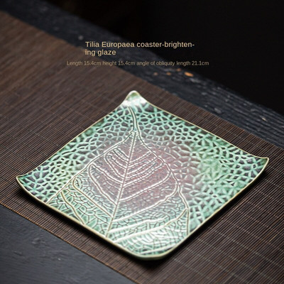 Covoraș pentru ceai din porțelan japonez, farfurie pentru ceai, covoraș rezistent la căldură, covoraș pentru ceai Kung Fu, ustensil pentru ceremonia de ceai, covoraș pentru ceai, tavă