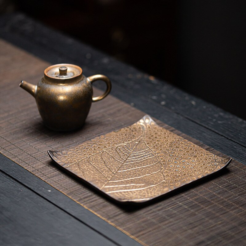 Covoraș pentru ceai din porțelan japonez, farfurie pentru ceai, covoraș rezistent la căldură, covoraș pentru ceai Kung Fu, ustensil pentru ceremonia de ceai, covoraș pentru ceai, tavă