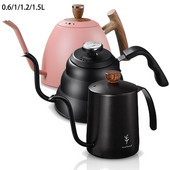 SOULHAND Kávovar na espresso, moka kanvica, husí krk, kávovar z nehrdzavejúcej ocele, potravinárska trieda, odkvapkávacia kanvica s labutím krkom