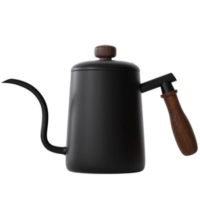 Kanvica na kávu a čaj 600 ml, nepriľnavá, nehrdzavejúca oceľ, potravinárskej kvality, husí krk, tenké ústa
