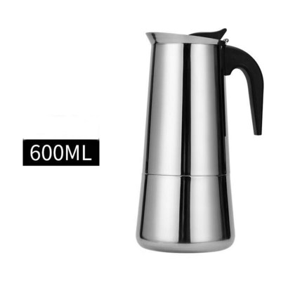 Talijanski aparat za kavu Moka lonac Gejzir od nehrđajućeg čelika Aparat za kavu Espresso Latte Vrč na ploči za kuhanje Pribor za bariste Posuđe za kavu