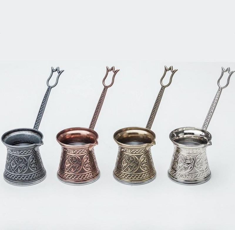 Турска кафемашина Мока меден цвят, цинк и стомана, арабска мароканска кафемашина Автентична класическа здрава декорация