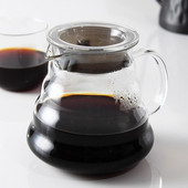 Sklenená kanvica na kávu s objemom 350 ml, 600 ml a 800 ml, izolovaná rukoväť pre udržanie čerstvej kávy a prekvapkávacej kanvice