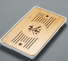 1 vnt Bambuko arbatos padėklas drenažas Vandens laikymas Kung Fu arbatos rinkinys Kambario stalas Kinų arbatos puodelio ceremonijos įrankiai Arbatos rinkinys MF 027