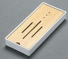 1 vnt Bambuko arbatos padėklas drenažas Vandens laikymas Kung Fu arbatos rinkinys Kambario stalas Kinų arbatos puodelio ceremonijos įrankiai Arbatos rinkinys MF 027