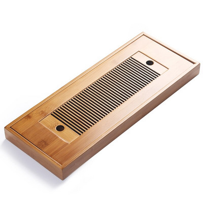 Bambusz teástálca Háztartási téglalap alakú Modern Egyszerű Kis Bambusz Víztároló Négyzet alakú teáskészlet Teatálca dropshipping