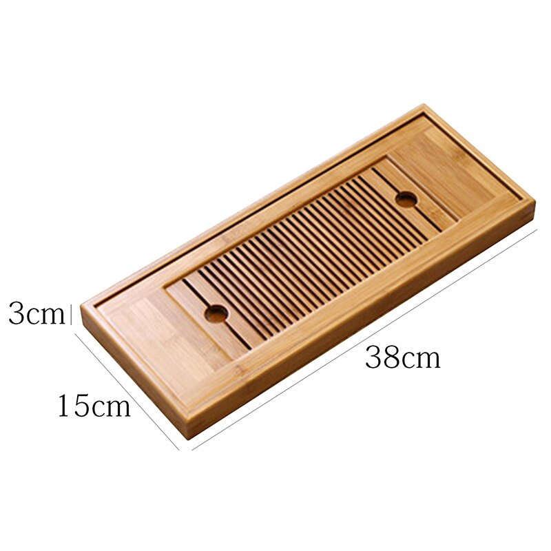 Bambusové čajové tácky, servírovacie čínske čajové tácky Kung Fu, ekologické a vysoko kvalitné stolové tácky na skladovanie vody, suchý bublinkový stôl
