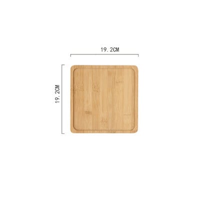 1 buc. tavă din bambus farfurie din bambus farfurie din lemn pentru acasă.