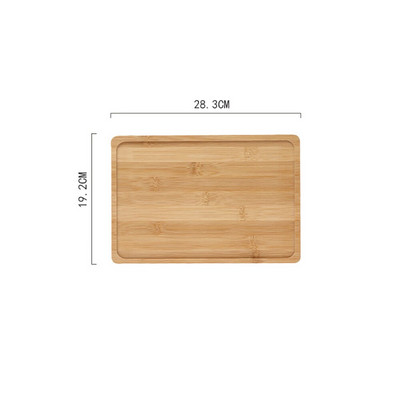 1 buc. tavă din bambus farfurie din bambus farfurie din lemn pentru acasă.