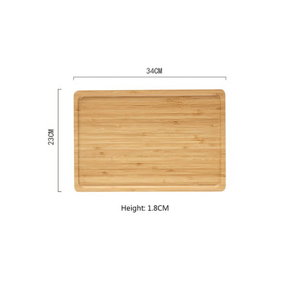 1 buc. tavă din bambus farfurie din bambus farfurie din lemn pentru acasă.